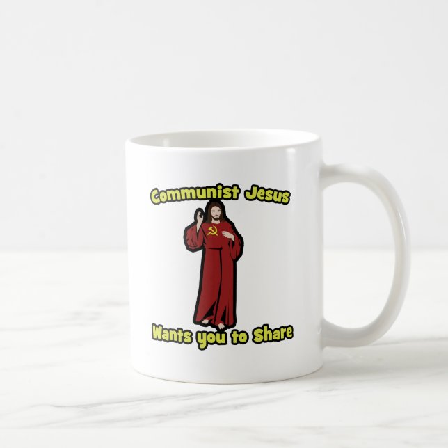 Caneca De Café Jesus comunista (Direita)