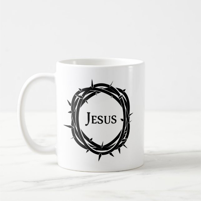 CANECA DE CAFÉ JESUS - COROA DE ESPINHOS (Esquerda)