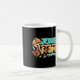 Caneca De Café Jesus Criança E Fazenda Crescendo Galinha Chr
