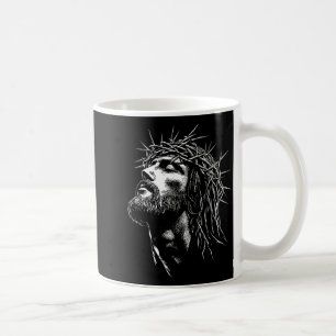 Caneca De Café Jesus Cristo Com Coroa De Espinhos Gráfico Jesus