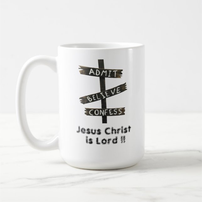 Caneca De Café Jesus Cristo é Senhor (Esquerda)