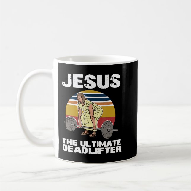 Caneca De Café Jesus Cristo I Christian Weighting Funny Wor (Esquerda)