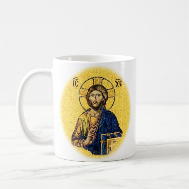 Caneca De Café Jesus Cristo Pantocrator (Esquerda)