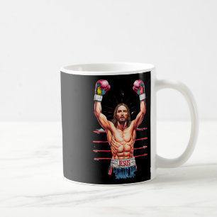 Caneca De Café Jesus Cristo, Puxando Ou Boxando A Vitória, Memóri
