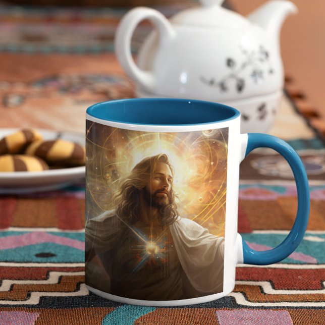 Caneca De Café Jesus Cristo Universal Love 2 (Jesus Christ Universal Love 2 Mug
)