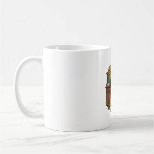 Caneca De Café Jesus Derrubou Caneta Atrás de Pesada Mesa Humor D