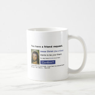 Caneca De Café Jesus do Facebook