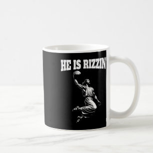 Caneca De Café Jesus Dunking Meme Céu Dunk De Basquete Ele É Ri