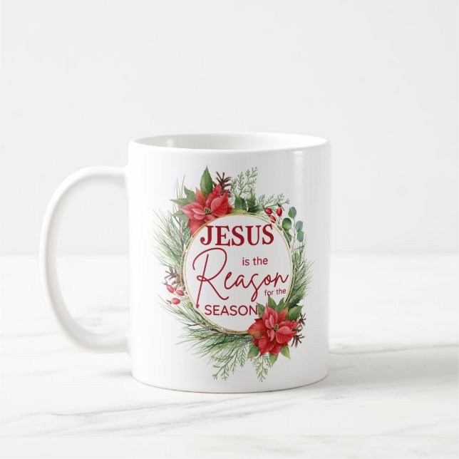 Caneca De Café Jesus é a razão do Natal da temporada (Esquerda)