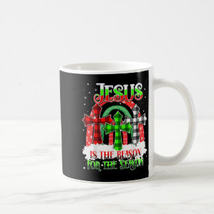 Caneca De Café Jesus É A Razão Para A Temporada Arco-Íris Natal