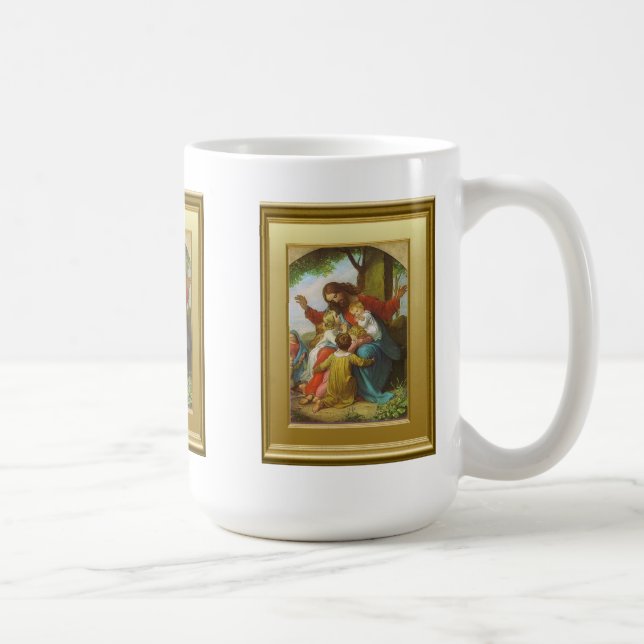 Caneca De Café Jesus e as crianças (Direita)