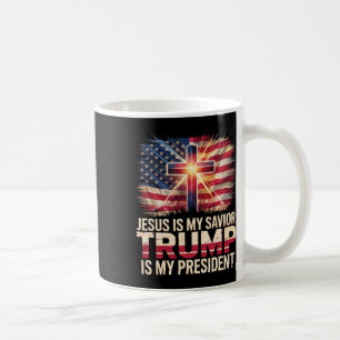 Caneca De Café Jesus É Meu Salvador Trump É Meu Presidente Cristã
