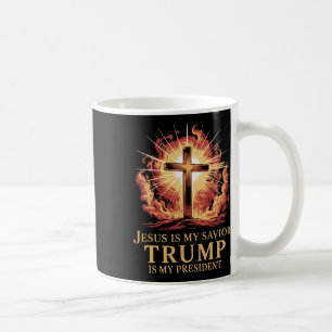 Caneca De Café Jesus É Meu Salvador Trump É Meu Presidente Cristã