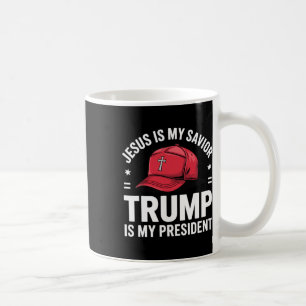 Caneca De Café Jesus É Meu Salvador Trump É Meu Presidente Religi