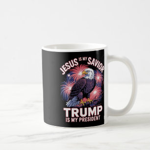 Caneca De Café Jesus É Meu Salvador Trump É Meu Presidente Religi