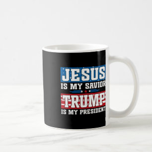 Caneca De Café Jesus É Meu Salvador Trump É Meu Presidente Trump 