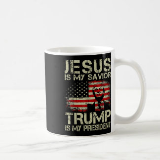 Caneca De Café Jesus é o meu salvador Trump é o meu presidente Tr