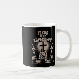 Caneca De Café Jesus é o meu super-herói, Engraçado, ginásio cris