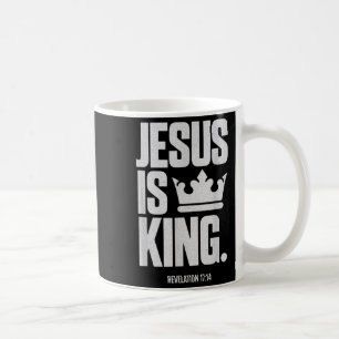 Caneca De Café Jesus é o rei Bíblia das Escrituras Religiosas Cit