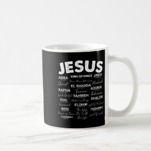 Caneca De Café Jesus é o rei dos nomes de Deus Hebraico Jesus cri