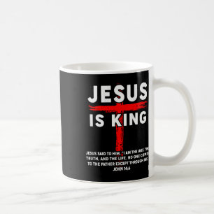 Caneca De Café Jesus é o Rei Homens Mulheres Cristo