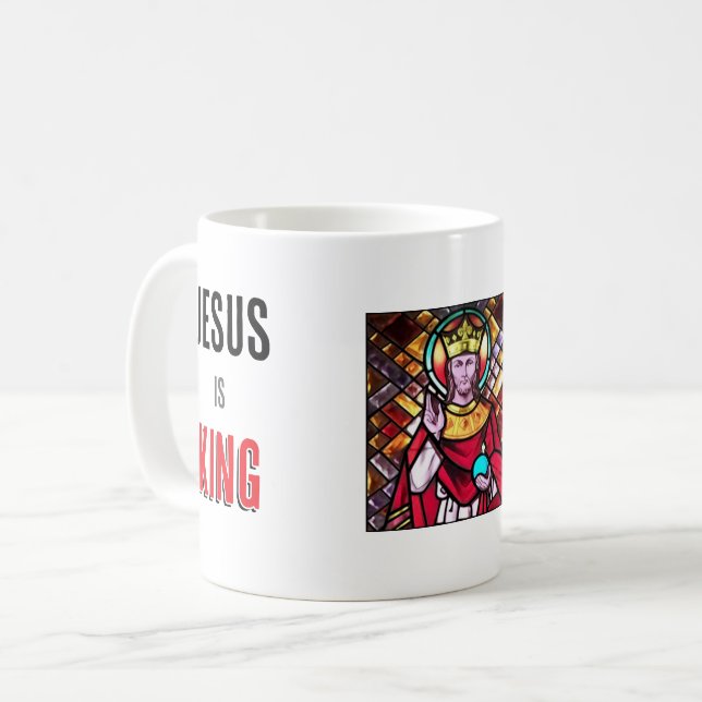 Caneca De Café Jesus é rei (Frente Esquerda)