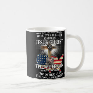Caneca De Café Jesus E Veterano, Morreu Pela Sua Alma E Pelo Seu