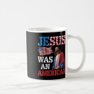 Caneca De Café Jesus Era Uma Bandeira Americana Patriótica Cristã