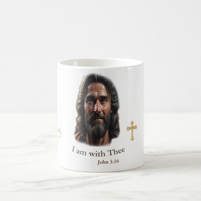 Caneca De Café Jesus está com você (Centro)