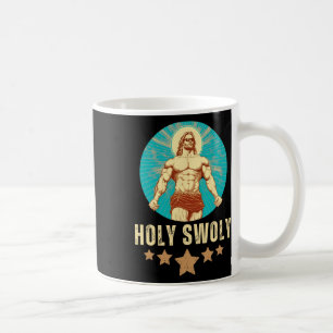 Caneca De Café Jesus Fisiculturismo Fitness Santo Swoly Engraçado