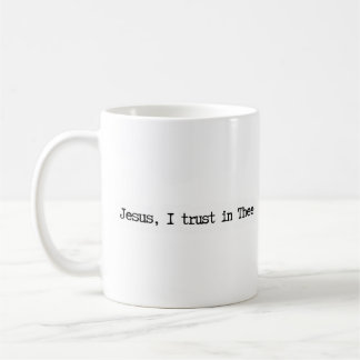Caneca De Café Jesus I Trust In You Minimalist Mug