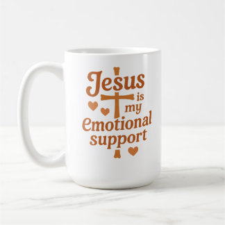 Caneca De Café Jesus is my Emotional Support