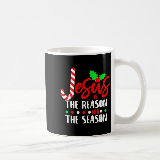 Caneca De Café Jesus Is The Reason For The Season Christmas Xmas  (Direita)