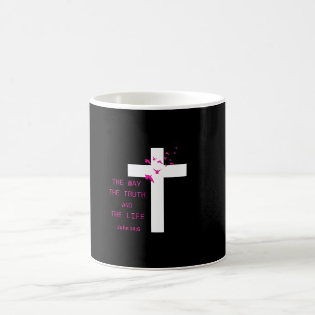 Caneca De Café Jesus is The Way scripture Shirt (Centro)