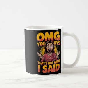 Caneca De Café Jesus Isso Não Foi O Que Disse Deus Religioso Cris