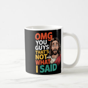 Caneca De Café Jesus Isso Não Foi O Que Disse Deus Religioso Cris
