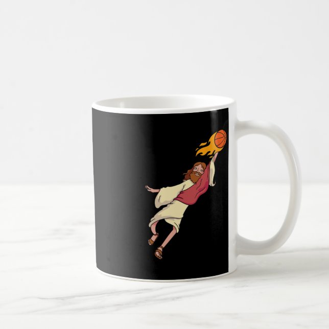 Caneca De Café Jesus Jogando Basquete (Direita)