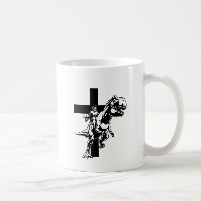 Caneca De Café Jesus jurássico (Direita)