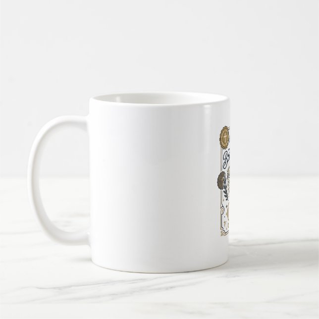 Caneca De Café Jesus Kintsugi Ouro Feito Quebrado Cerâmica Quebra (Esquerda)