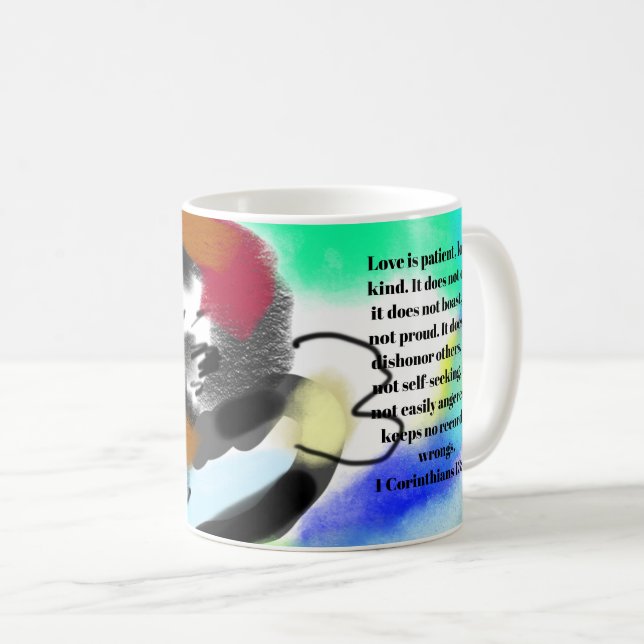 Caneca De Café jesus love  (Frente Esquerda)