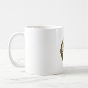 Caneca De Café Jesus Mandando Beijo Coração Vermelho Botão Curtir