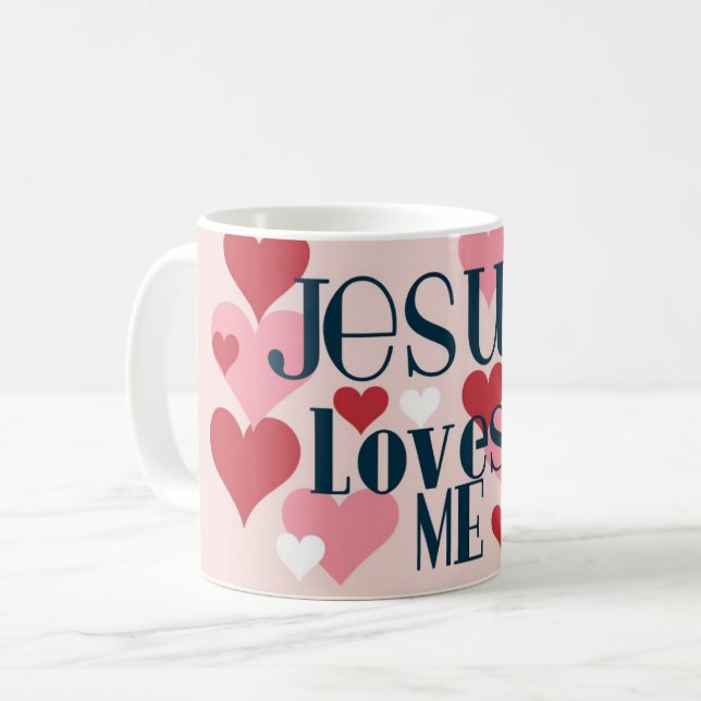 Caneca De Café Jesus me ama (Frente Esquerda)