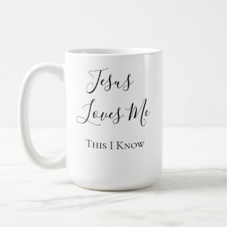 Caneca De Café Jesus Me Ama, Isso Eu Sei