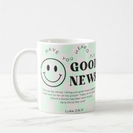 Caneca De Café Jesus Mug Você Ouviu As Boas Notícias, Christian