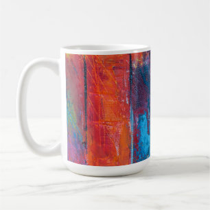 Caneca De Café Jesus, nossa Abstrato de arte do padre