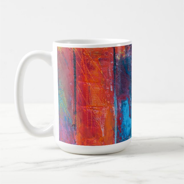 Caneca De Café Jesus, nossa Abstrato de arte do padre (Esquerda)