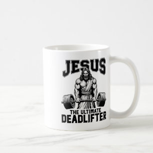 Caneca De Café Jesus O Levantador de Peso Defunto Definitivo Cami
