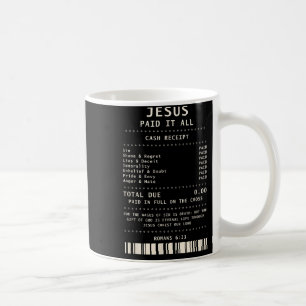 Caneca De Café Jesus Pagou Tudo Engraçado Bíblia Cristã Faith Ver