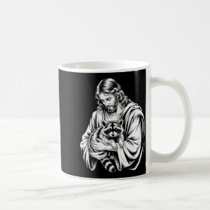 Caneca De Café Jesus Panda de Lixo Guaxinim Lixado Guaxinim Anima