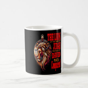 Caneca De Café Jesus Religioso O Leão De Judah Stoic Cita Homens